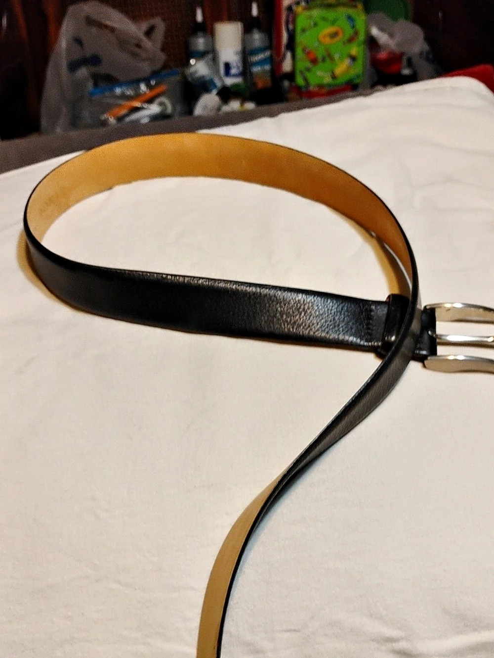 Martin DingmanLeather Belt in Black & Brown
